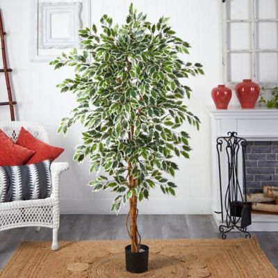 Image showing  6 ft. Artificial Hawaiian Ficus Tree