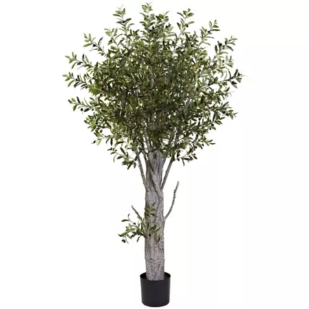 6 foot almost natural faux olive tree Artificial Plants & Flowers