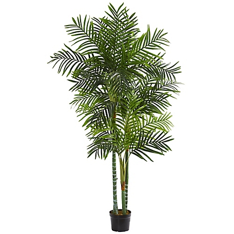Nearly Natural 7.5 ft. Artificial Areca Palm Tree
