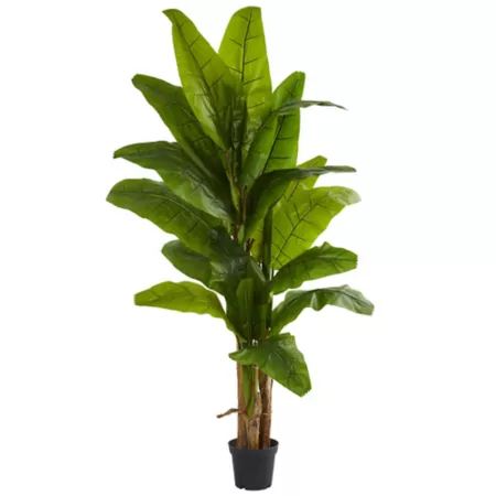 7.5ft Almost Natural Artificial Banana Tree Artificial Plants & Flowers