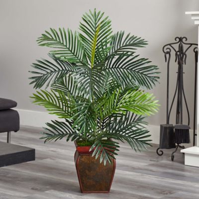 Image showing  3 ft. Artificial Paradise Palm Tree in Decorative Planter