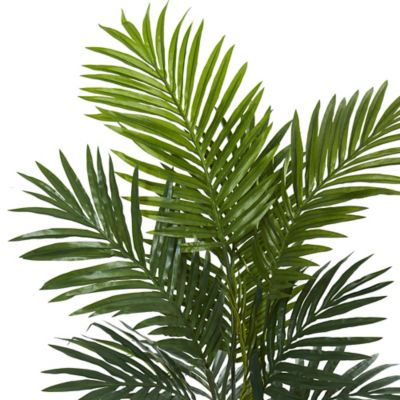 Image showing  4.5 ft. Kentia Palm Artificial Tree in Black Wash Planter
