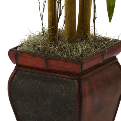 Image showing  5.5 ft. Bamboo Plant with Decorative Planter