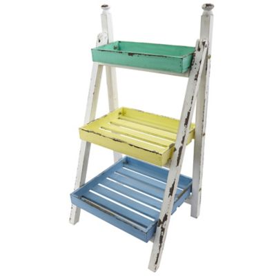 Image showing  26.5 in. Farmhouse Decorative Plant Display Stand