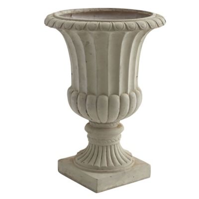 Image showing  Large Sand Colored Urn, 20.25 in., Indoor/Outdoor
