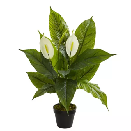 Nearly Natural 26" Real Touch Spathiphyllum Artificial Plant Artificial Plants & Flowers