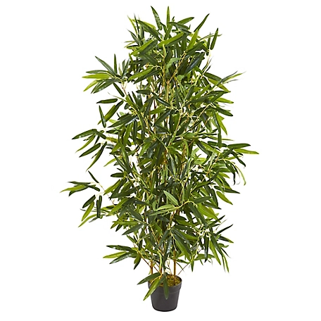 Nearly Natural 4 ft. Real Touch UV-Resistant Indoor/Outdoor Artificial Bamboo Tree