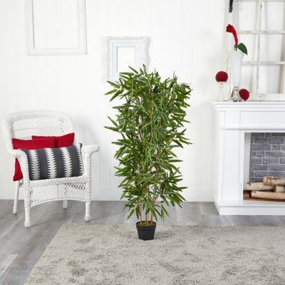 Image showing  4 ft. Real Touch UV-Resistant Indoor/Outdoor Artificial Bamboo Tree
