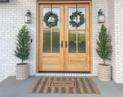 Image showing  4.5 ft. UV-Resistant Indoor/Outdoor Artificial Olive Cone Topiary Tree