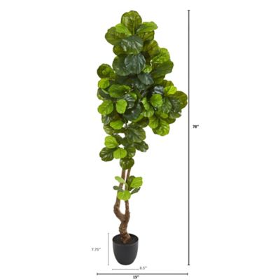 Image showing  78 in. Real Touch Artificial Fiddle Leaf Tree
