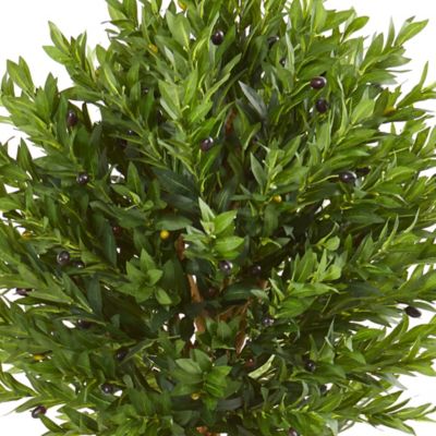 Image showing  5.5 ft. UV-Resistant Indoor/Outdoor Artificial Olive Topiary Tree