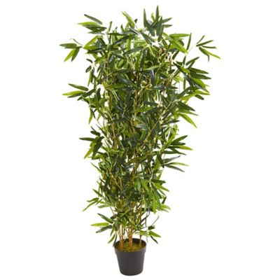 Nearly Natural 57 in. Real Touch UV-Resistant Indoor/Outdoor Artificial Bamboo Tree