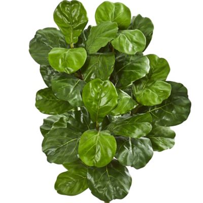 Image showing  5 ft. Fiddle Leaf Artificial Tree with Decorative Planter