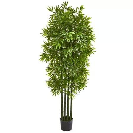 Nearly Natural 64'' Indoor/Outdoor UV Resistant Artificial Bamboo with Green Trunks Artificial Plants & Flowers