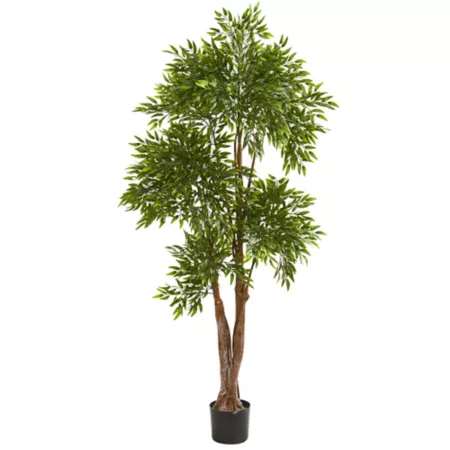 Nearly Natural 69'' Indoor/Outdoor UV Resistant Ruscus Artificial Tree Artificial Plants & Flowers