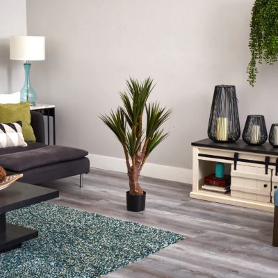 Image showing 3 th Nearly Natural 46 in. Indoor/Outdoor UV-Resistant Artificial Yucca Tree