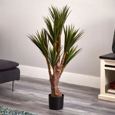 Image showing 4 th Nearly Natural 46 in. Indoor/Outdoor UV-Resistant Artificial Yucca Tree