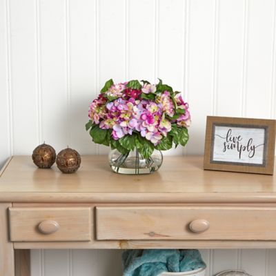 Image showing  14.5 in. Beauty Hydrangea with Large Vase