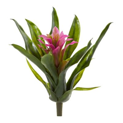 Image showing  11 in. Purple Bromeliad Artificial Flower Stem Set, 6 pc.