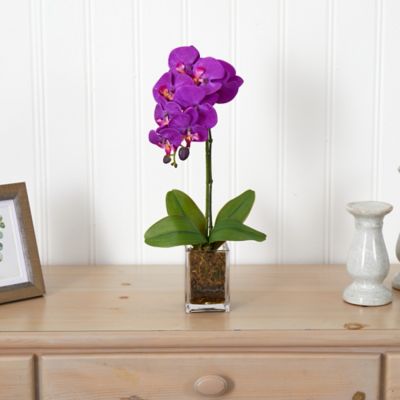 Image showing  24 in. Mauve Orchid Phalaenopsis Artificial Arrangement in Vase