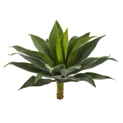 Nearly Natural 19 in. Large Agave Artificial Plant Set, 2 pc.