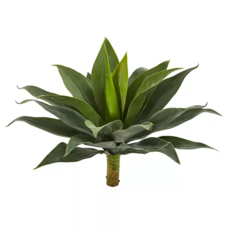 Nearly Natural 19 in Large artificial agave plant set 2 pieces. Artificial Plants & Flowers