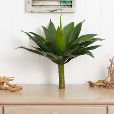 Image showing  19 in. Large Agave Artificial Plant Set, 2 pc.