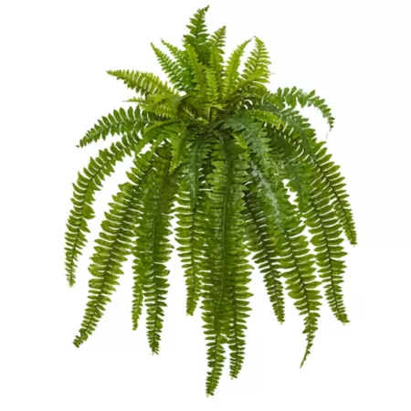 Nearly Natural 35" Boston Fern Artificial Plant Set 2 Pieces. Artificial Plants & Flowers