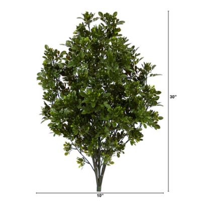 Image showing  2.5 ft. UV-Resistant Indoor/Outdoor Artificial Tea Leaf Plant