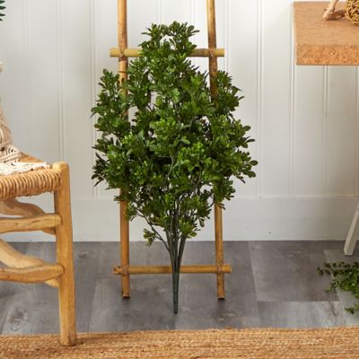 Image showing  2.5 ft. UV-Resistant Indoor/Outdoor Artificial Tea Leaf Plant