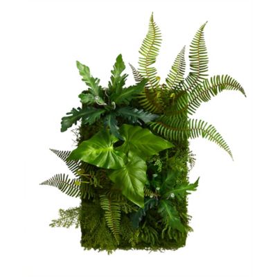 Nearly Natural 24 in. x 16 in. Mixed Foliage Artificial Living Wall