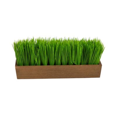 Nearly Natural 12 in. Grass Artificial Plant in Decorative Planter