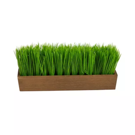 12" Almost Natural Artificial Grass Plant in Decorative Pot Artificial Plants & Flowers