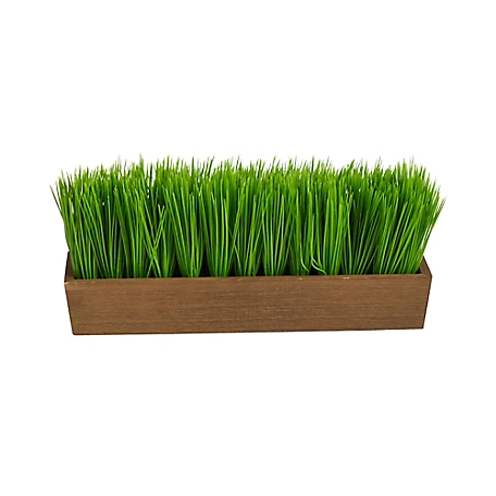 Nearly Natural 12 in. Grass Artificial Plant in Decorative Planter