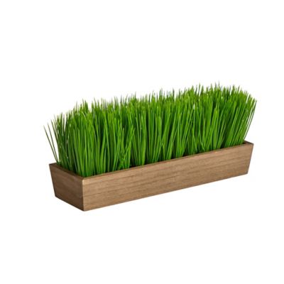Image showing  12 in. Grass Artificial Plant in Decorative Planter