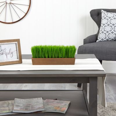 Image showing  12 in. Grass Artificial Plant in Decorative Planter