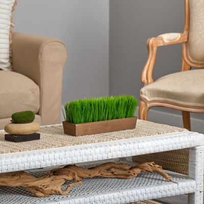 Image showing  12 in. Grass Artificial Plant in Decorative Planter