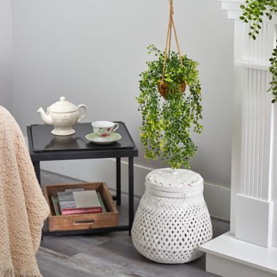 Image showing  20 in. Baby Tear Artificial Plant in Hanging Basket