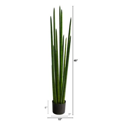 Image showing  4 ft. Sansevieria Snake Artificial Plant