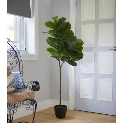 Image showing  59 in. Real Touch Artificial Fiddle Leaf Tree