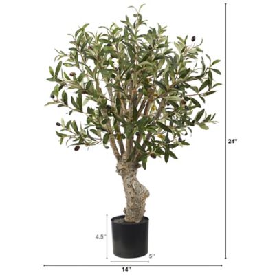 Image showing  2 ft. Artificial Olive Tree