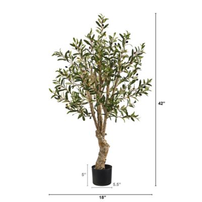 Image showing  3.5 ft. Olive Artificial Tree, T1526