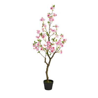 Nearly Natural 4 ft. Cherry Blossom Artificial Plant