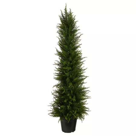 3.5 ft Indoor/Outdoor UV Resistant Almost Natural Artificial Cypress Tree Artificial Plants & Flowers