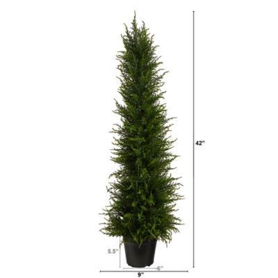 Image showing  3.5 ft. UV-Resistant Indoor/Outdoor Artificial Cypress Tree