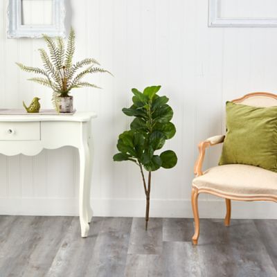 Image showing  3.5 ft. Artificial Fiddle Leaf Fig Tree