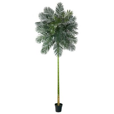 Nearly Natural 10 ft. Artificial Golden Cane Palm Tree