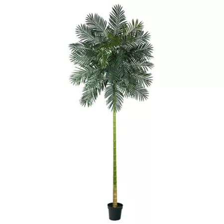 Nearly Natural 10 ft Artificial Gold Cane Palm Tree Artificial Plants & Flowers