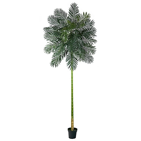 Nearly Natural 10 ft. Artificial Golden Cane Palm Tree