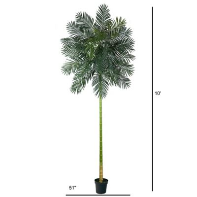 Image showing  10 ft. Artificial Golden Cane Palm Tree